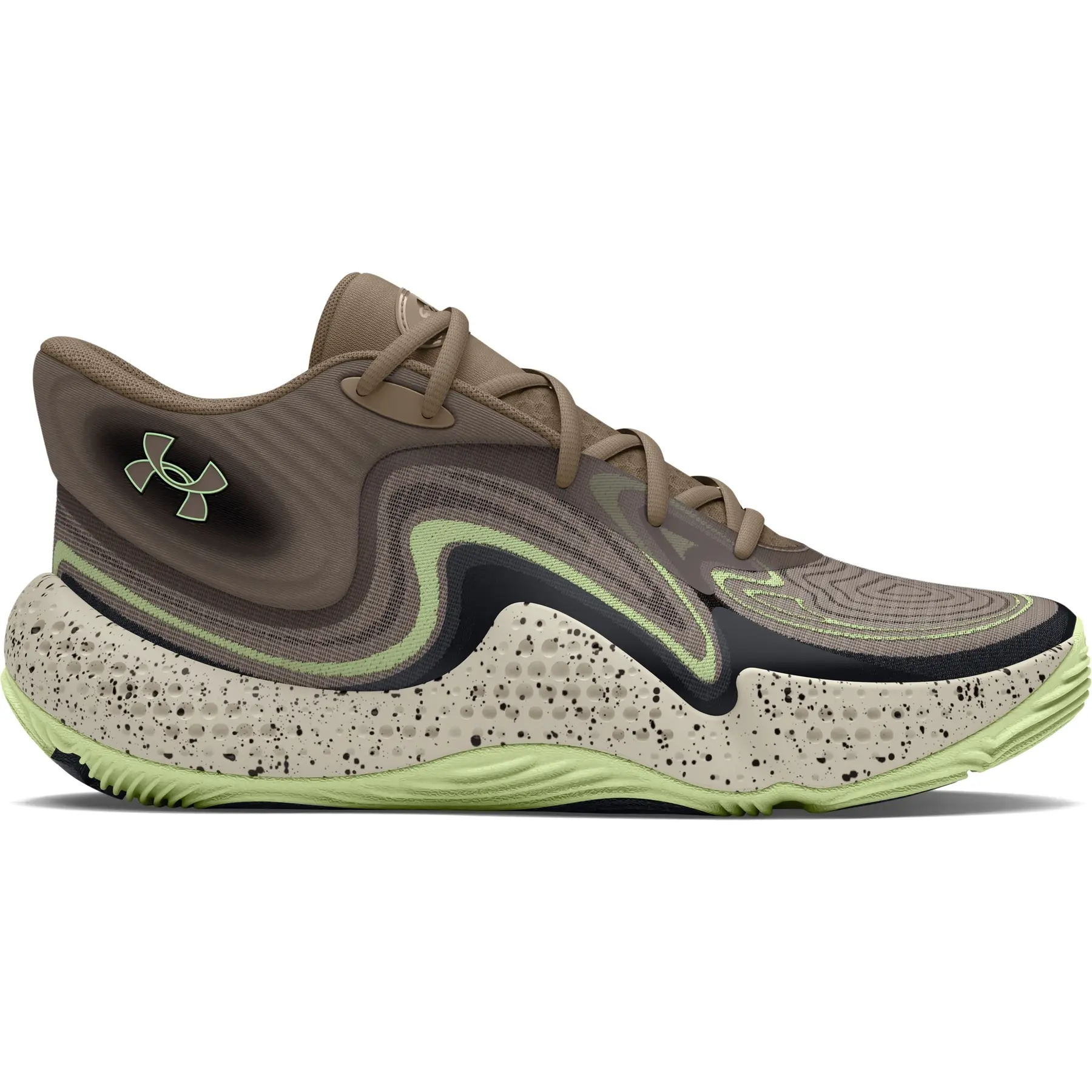Chaussures de basketball mi-montante Under Armour Spawn 6 Camo