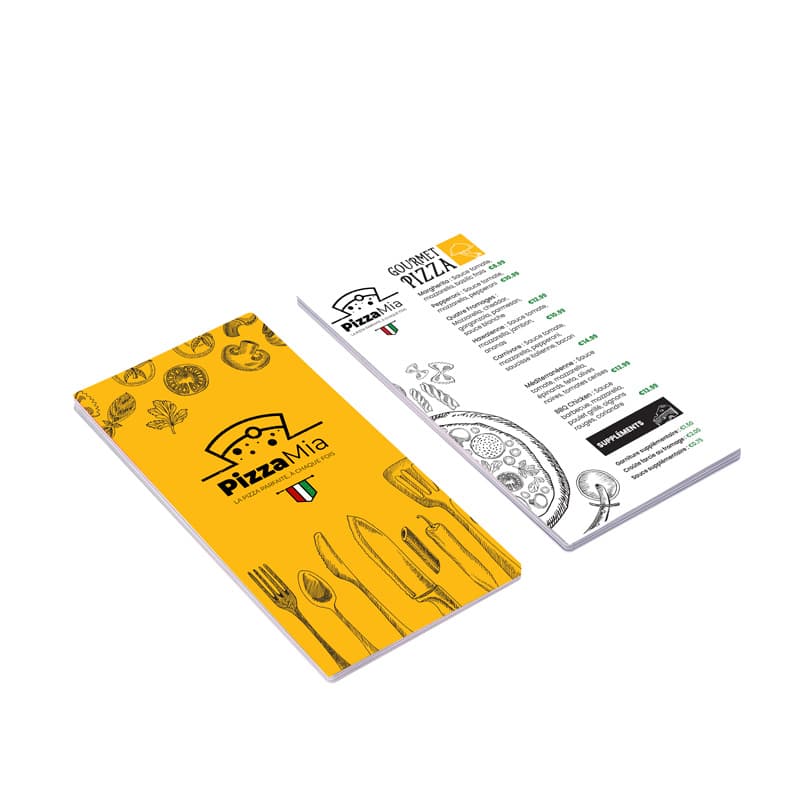 50.00000 Menus En Plastique Personnalisés Pour Des Événements 13 x 29 cm - Easyflyer