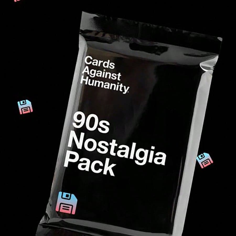 Le nouveau pack Nostalgie des années 90 vous apporte une expérience différente, laissez-le rejoindre votre famille de cartes anti-humains. Nouveau